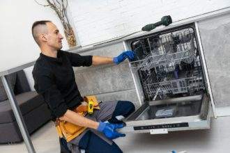 Dishwasher Appliance Repair Service. Household Maintenance Repairman